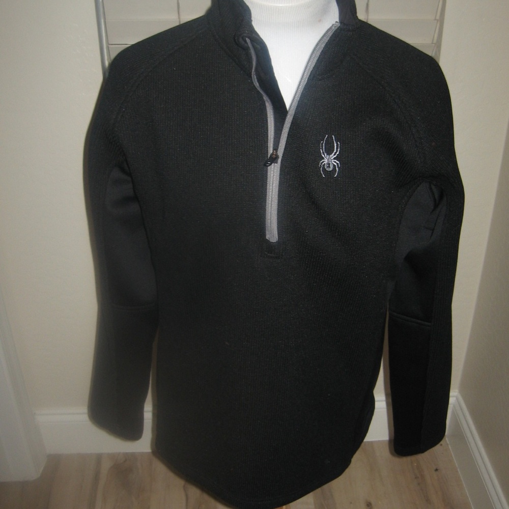 Spyder 1/4 Zip Pullover - Black